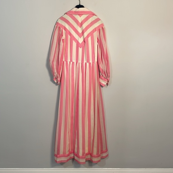 One of a kind, vintage pink and white striped dress, slip Size 4-6. ๐ - Picture 7 of 11